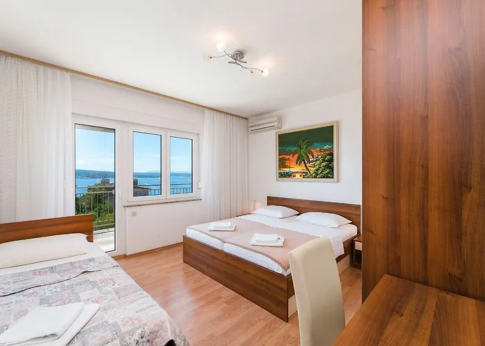 Appartement Malerisches Nur 700 Meter Zum Sandstrand Mit Herrlichem Meerblick, Pool, Grill